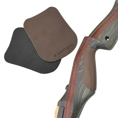 Sheepskin Leather Bow Grip Saddle Pad Cover Adhesive Archery Protector Shooting