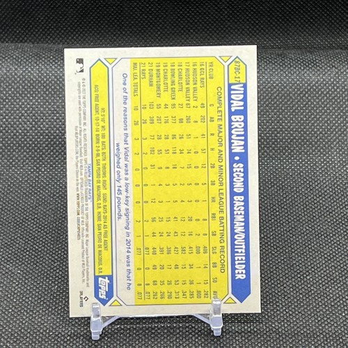 2022 Topps Chrome Vidal Brujan 1987 35th Anniversary Insert Rookie RC #87BC-17 - Picture 2 of 2