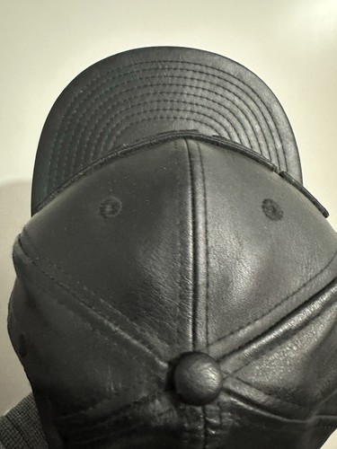 KTZ Kokon To Zai Black Faux Leather Logo Baseball Cap. RRP:£175 - Picture 9 of 12
