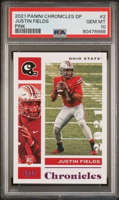 Justin Fields Panini Chronicles Draft Picks #2 Pink