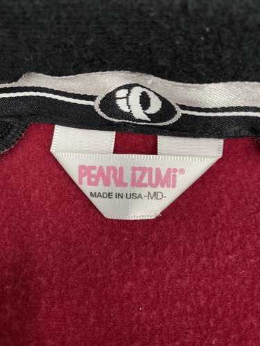 Pearl Izumi Cycling Red/Black Jacket Women’s Medium Rear Zip Pocket Made In USA - Picture 9 of 14