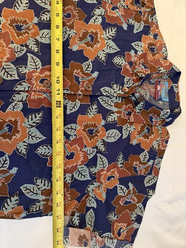 $119 REYN SPOONER x JOE KEALOHA camicia hawaiana donna L floreale tropic resortwear - Foto 11 di 12