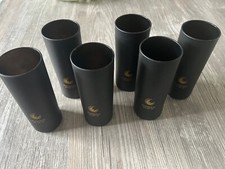 6 Stück Longdrinkgläser (schwarz) Schwarze Dose 28