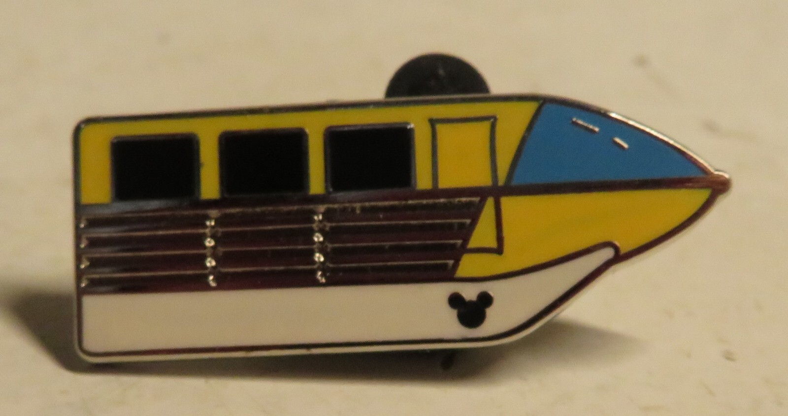 2011 DISNEY PARKS TRADING PIN MONORAIL COLLECTION YELLOW BLUE HIDDEN MICKEY GUC