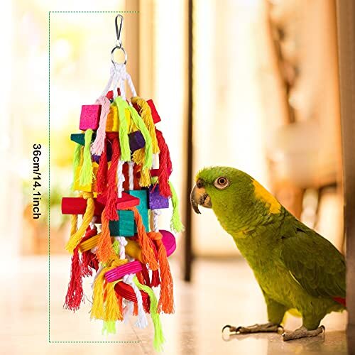 Large Parrot Chew Toy for Bird Macaw African Greys Cockatoo Parakeet Lovebirds - Picture 7 of 7