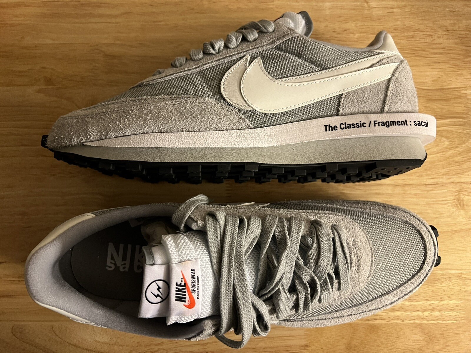 SACAI X NIKE Taglia 13 Nike LDV Waffle x design frammento x grigio Sacai 2021 DS