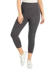 Style Co Petite High Rise Heather Leggings, Charcoal Heather PP