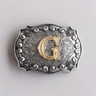 Western Initial Letter G Belt Buckle Gurtelschnalle also Stock in US