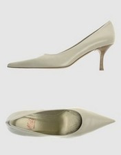 MAL  Made in Italy leather pumps shoes d colletes women ivory leather 38 in box