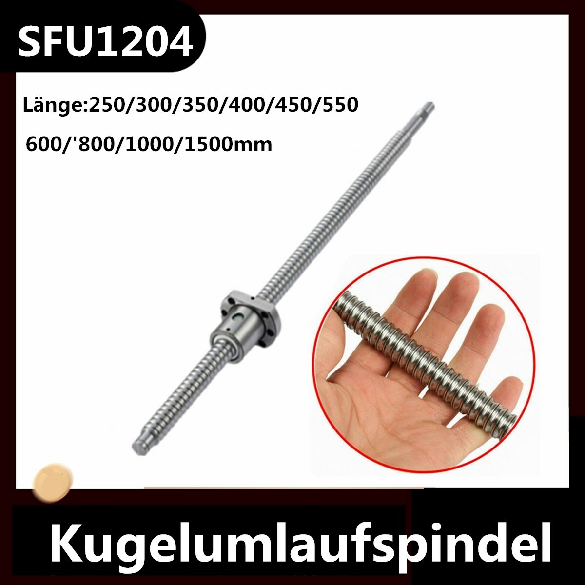 WEIHJPR SFU1204 Kogelomloopspindel C7 Roller Ballscrew