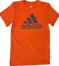 Adidas Short Sleeve T-Shirt Orange Size Kid's Size Medium