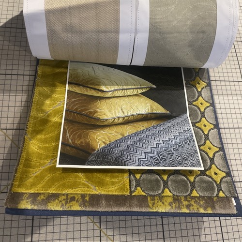 Jane Churchill Atmosphere Velvet Discontinued Fabric Book. Idea For Crafts. - Picture 17 of 21
