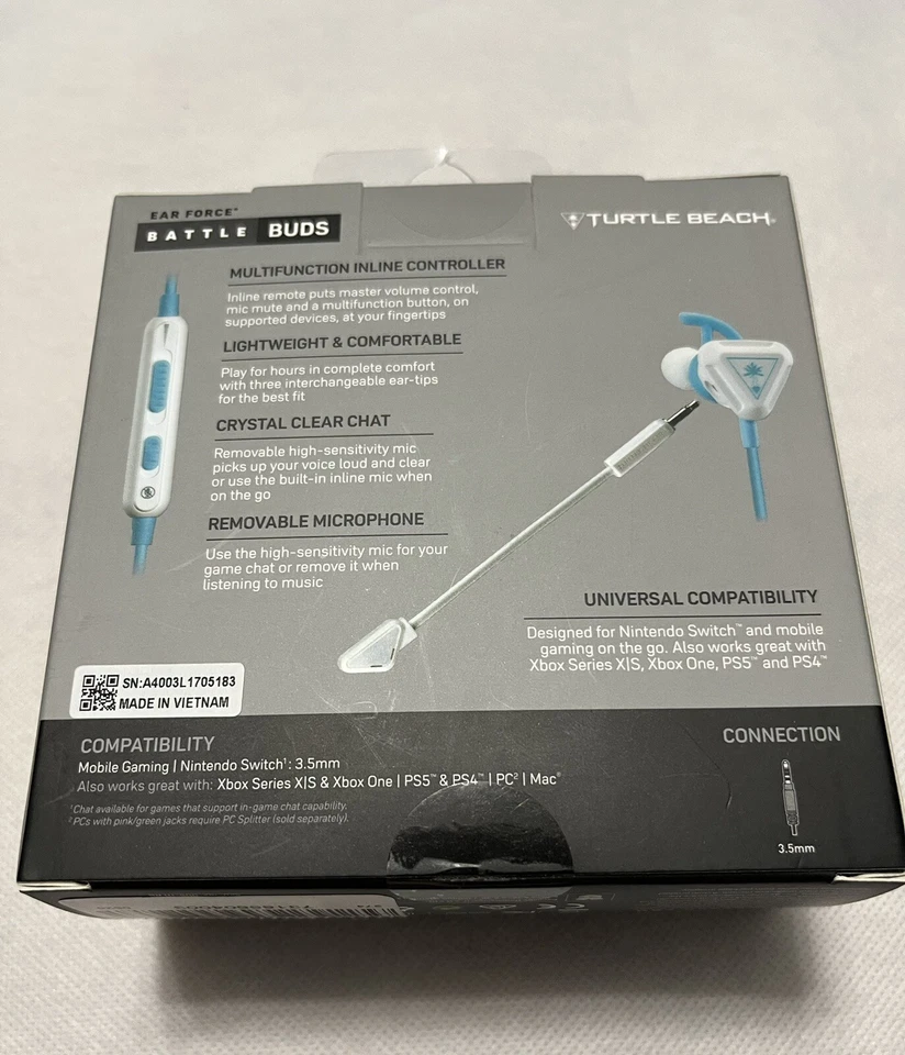 turtle beach battle buds in-ear gaming headset - Image 3 of 4