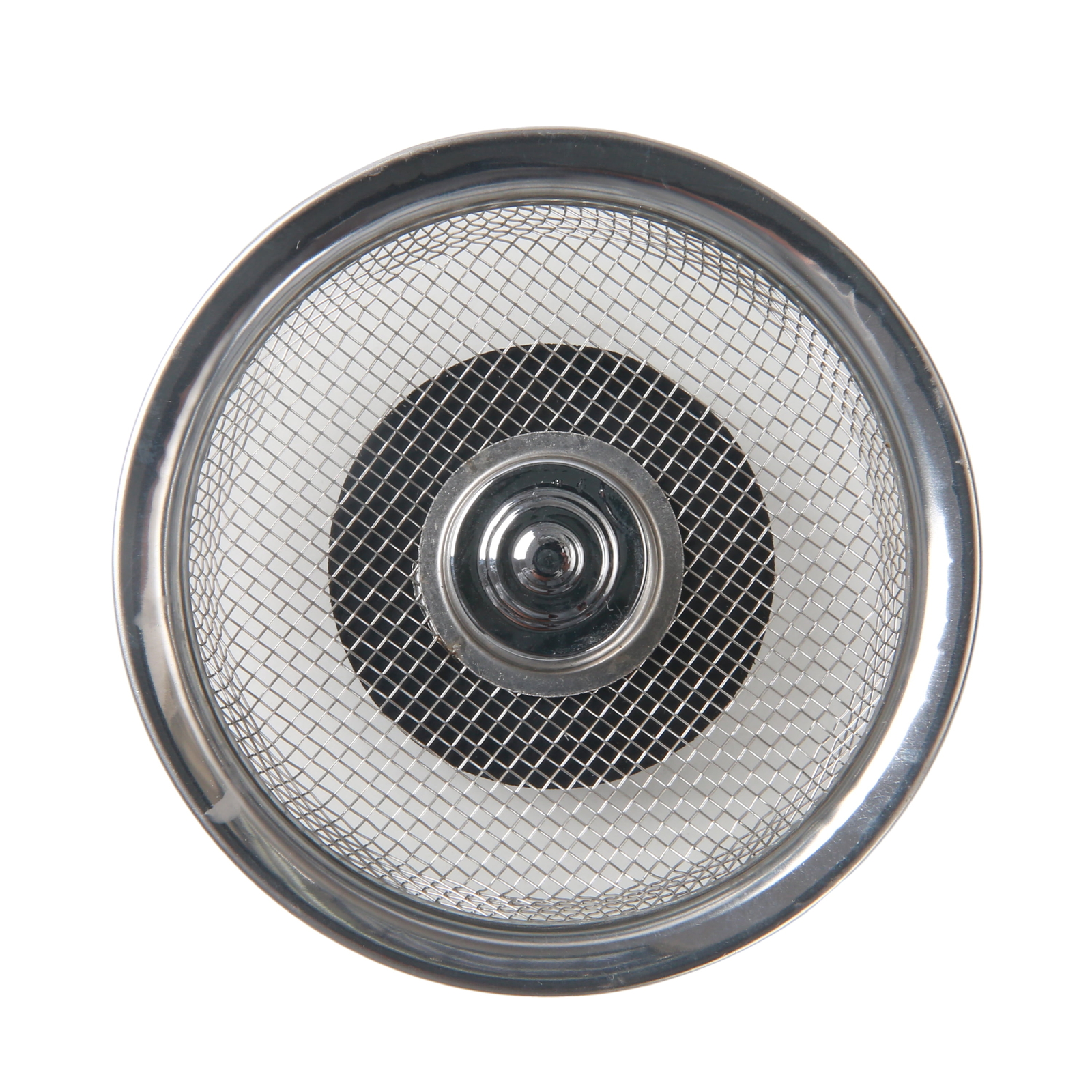 (3 pack) Mainstays Stainless Steel Mesh Sink Strainer with Rubber Stopper Silver