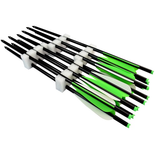 6/12P Archery Crossbow Bolts Aluminium Arrows 3-Blade Arrowheads Hunting Target - Picture 3 of 6