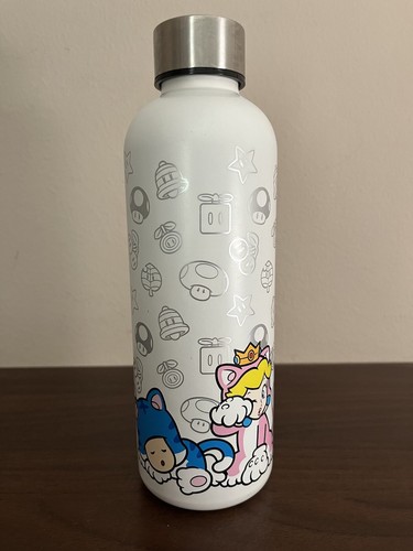 Super Mario Bros 3D World Metal Water Bottle Nintendo - Picture 4 of 7