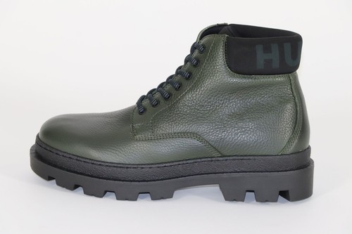 HUGO BOSS Boots, Mod. Graham_Halb_grny, Size 44 / US 11, Dark Green - Picture 4 of 9
