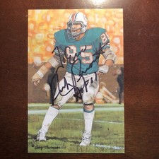 NICK BUONICONTI AUTOGRAPHED GOAL LINE ART CARD PSA/DNA AE28864