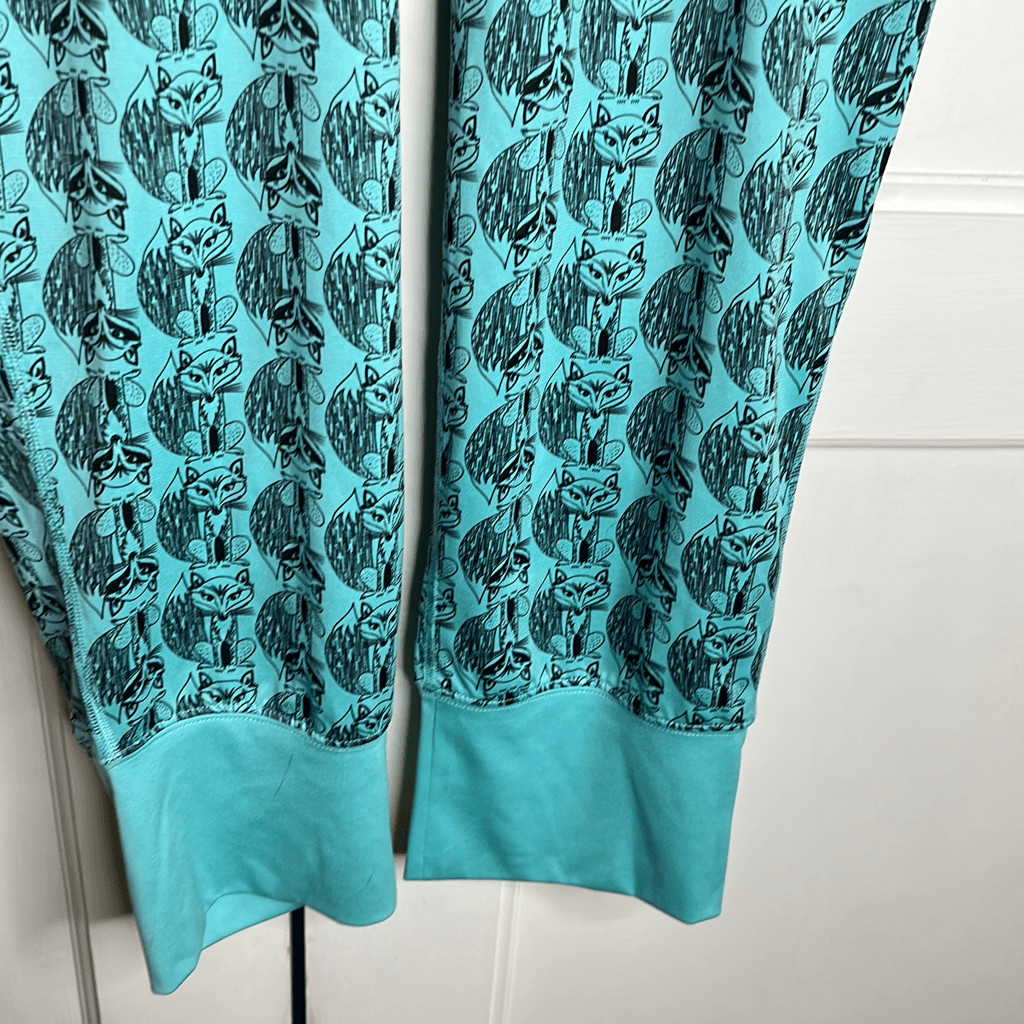 The Northface Fox Cropped Drawstring Joggers Teal… - image 3