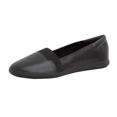 Easy Spirit Bounce Round Black Toe Slip On Ultra Light Cushioned