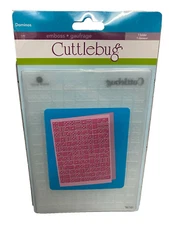 CUTTLEBUG  Provo Craft Dominos 5x7 Embossing Folder Games 2000206 