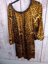 Sharagano Midi Silky Dress Large 3/4 Sleeve Pockets Pullover