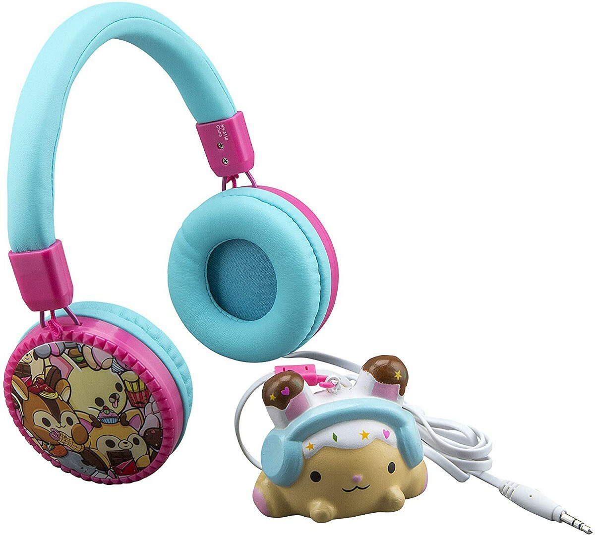 Cute Girls Fashion Wired Headphones With Built in Microphone and