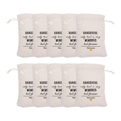 10 Pcs Sachet Enterrement Vie De Jeune Fille Sacs À Cordon Mariage - Photo 1/4