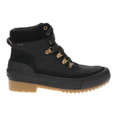 Keds Fielder WaterResistant Lace Up  Womens Black Casual Boots WH66302