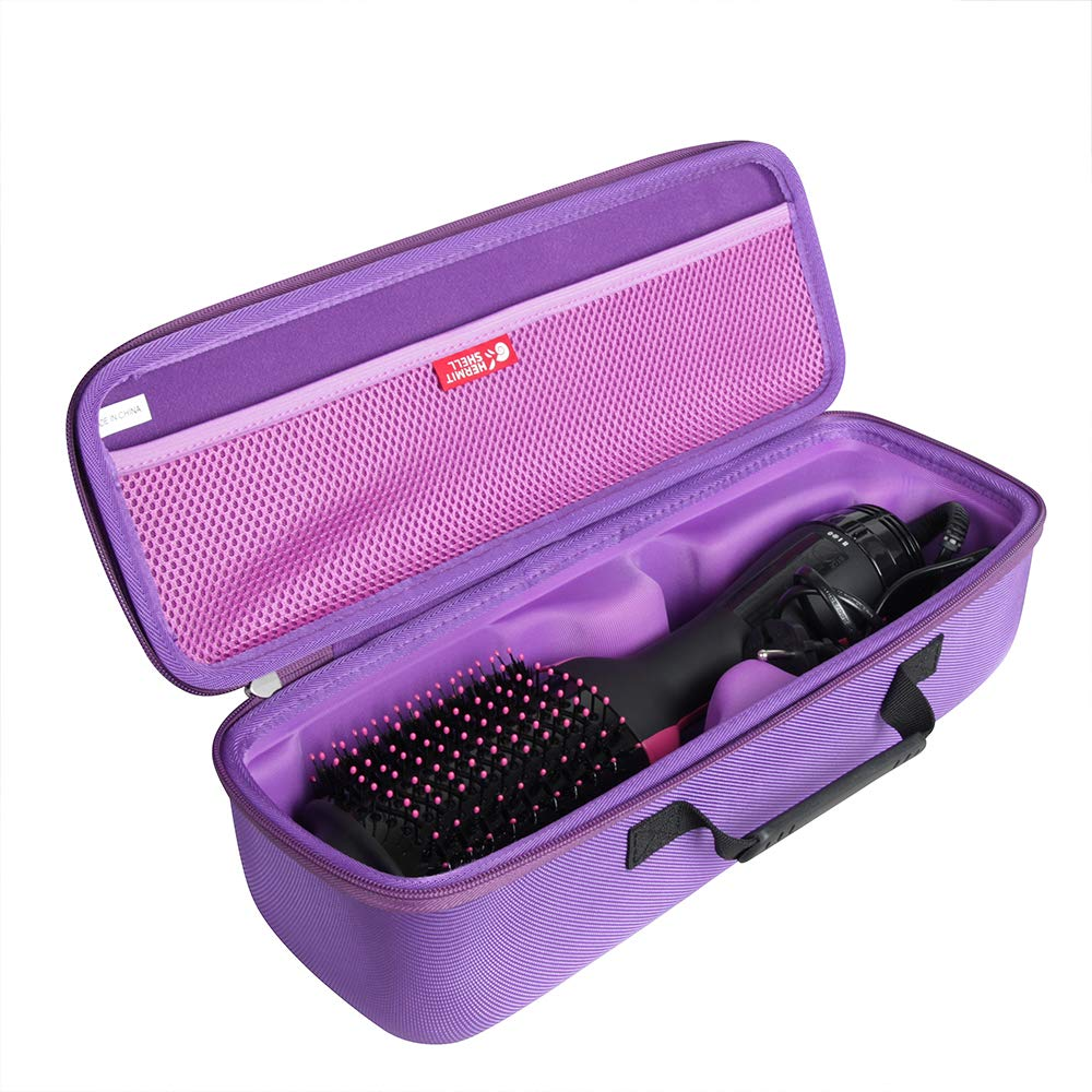Travel Case for Revlon One-Step Hair Dryer And Volumizer Hot Air Brush (Purple)