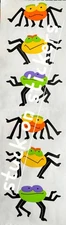 Mrs Grossman Stickers SPOOKY SPIDERS  2004 Halloween costumes kids party scary H