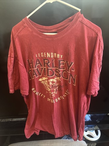 Harley Davidson “Forged In Fire” Graphic T Shirt Men’s Size 2XL