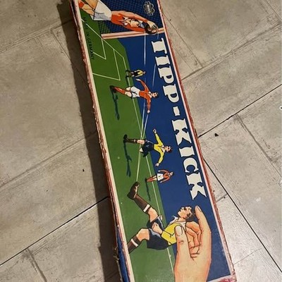 Tipp-Kick Soccer game, made by Miegs in Germany   vintage 1950s vintage game