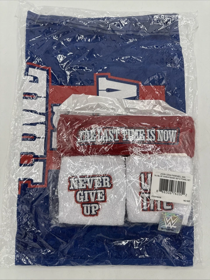 WWE AUTHENTIC John Cena Farewell Tour Summer Slam 2025 Sweatband & Towel Set - Image 2 of 3