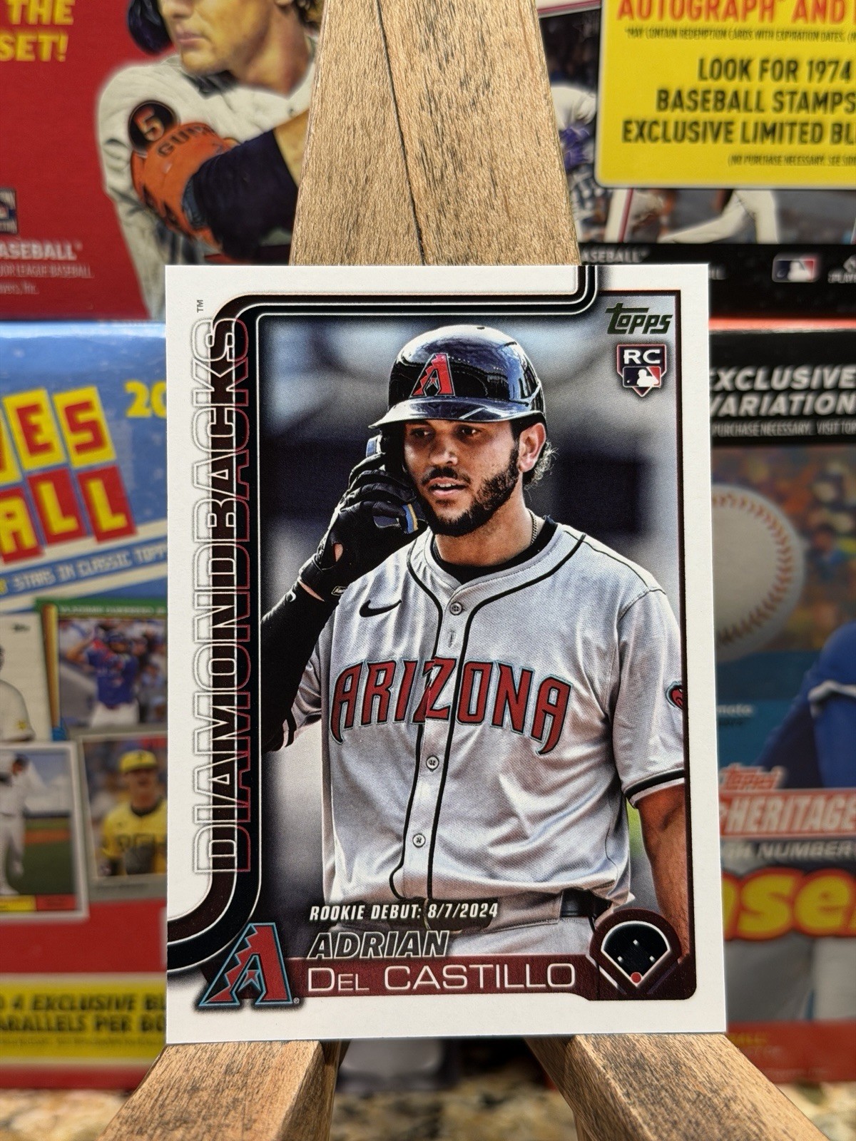 2025 TOPPS UPDATE ADRIAN Del CASTILLO ROOKIE DEBUT GOLDEN MIRROR DBAX