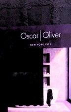 Navy Shower Curtain Cotton Oscar Oliver Grid Pattern Detail
