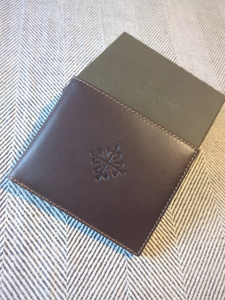 Original Patek Philippe Portemonnaie Kalbsleder Brieftasche Braun Neu - Bild 3 von 4