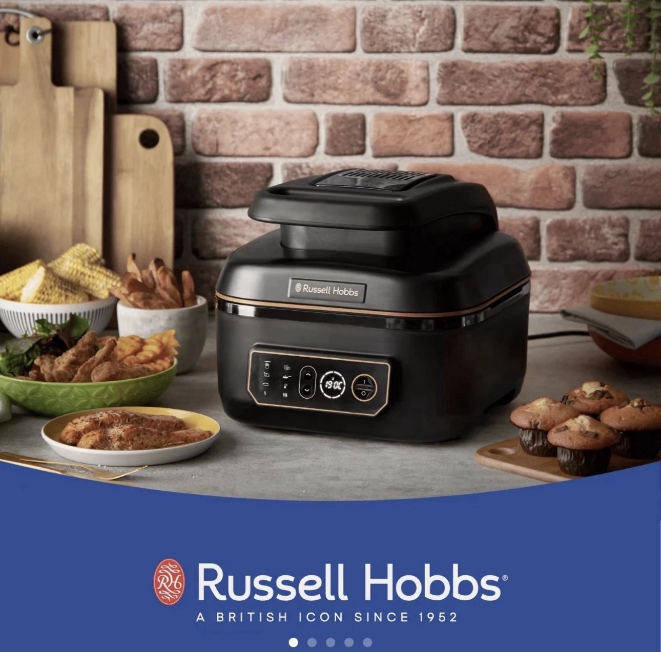 Russell Hobbs SatisFry Air Fryer Grill Multi Cooker 5.5L NEW 🔥
Opens in a new window or tab