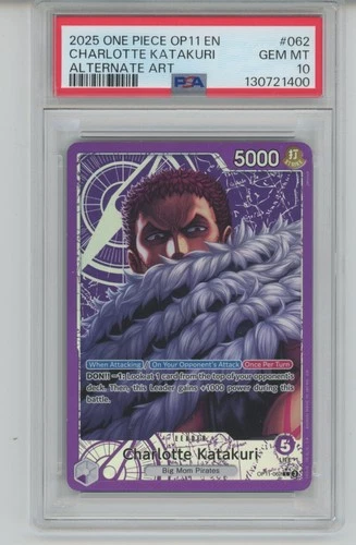 PSA 10 CHARLOTTE KATAKURI 2025 One Piece OP11 EN #062 Alternate Art SP