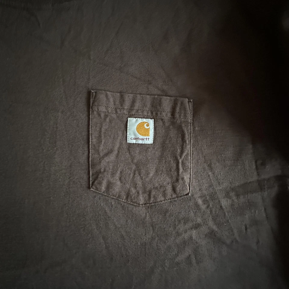 Camisa Carhartt Para Hombres 3XL Alta Manga Larga Bolsillo Ajuste Original Ropa de Trabajo Gorpcore Foto 3 de 4