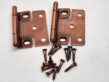 4 Pairs - Ajax #576-61 Semi Concealed Cabinet Door Flush Hinge No-Inset