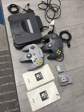 Nintendo 64 Console – Working, 2X Controllers With Manuel’s And Controller Pack