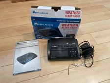 Midland WR400 NOAA Weather Alert AM/FM Alarm Clock Radio 2020 Model TESTED OB