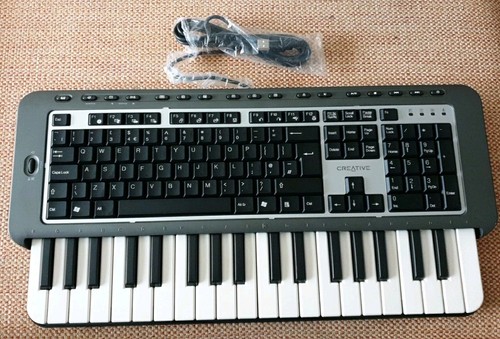 Creative Labs Prodikeys PC-MIDI CF0040 Combined Music & UK QWERTY Keyboard USB - Picture 2 of 7