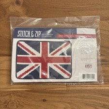 Alice Peterson Stitch Zip Needlepoint Cosmetic Case Kit - SZ609 British Flag