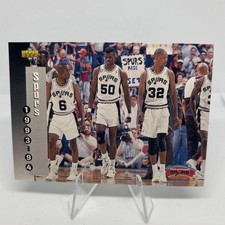 NBA Upper Deck San Antonio Spurs Schedule Card 1993-94 #233 David Robinson