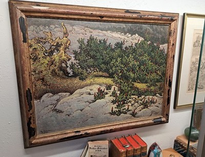 Hugo Grimm (1866 Feldkirch/Vorarlberg-1944 Kitzbühel) : Im Hochgebirge, 1942