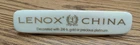 Vintage Lenox China Porcelain Dealer Display Plaque Sign