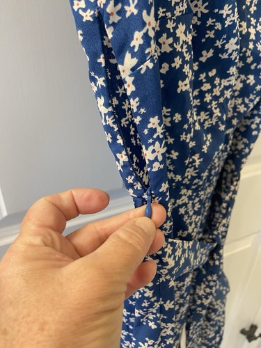 Cupshe Kleid blau geblümt Größe S (neu mit Etikett) - Bild 4 von 5