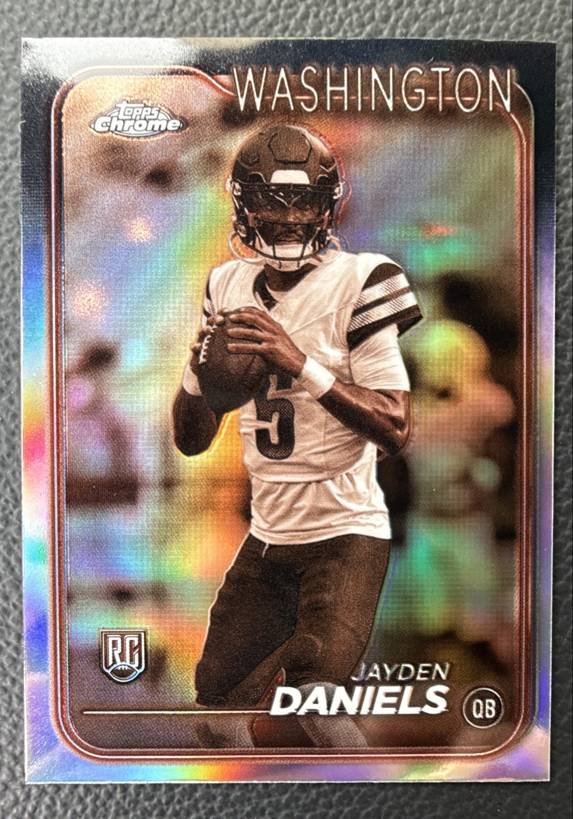 2024 Topps Chrome - Rookies Jayden Daniels #201 Sepia Refractor (RC)